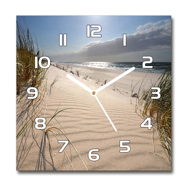 Square kitchen clock Mrzeżyno beach