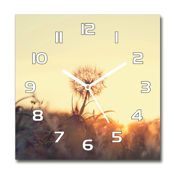 Square kitchen clock Dandelion