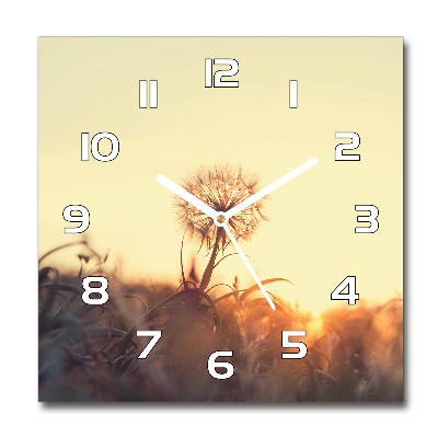 Square kitchen clock Dandelion