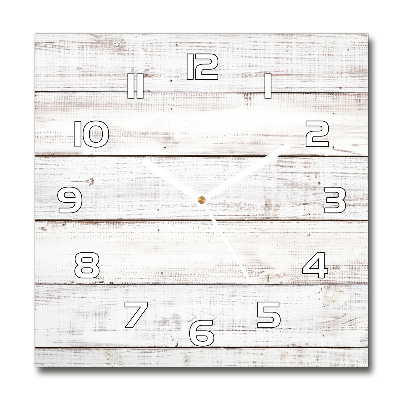 Square wall clock Wooden wall