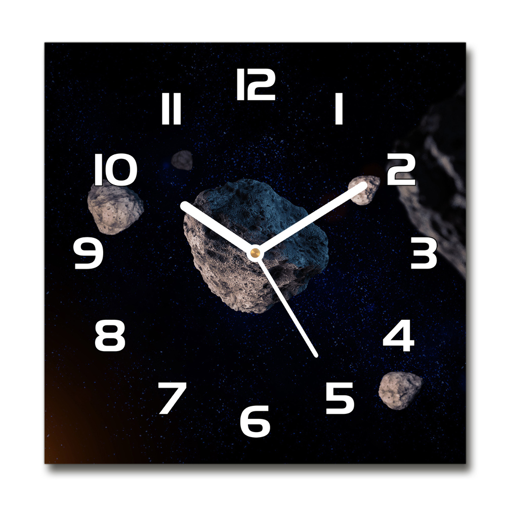 Square wall clock Meteors