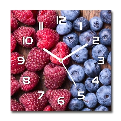 Square kitchen clock Forest fruits