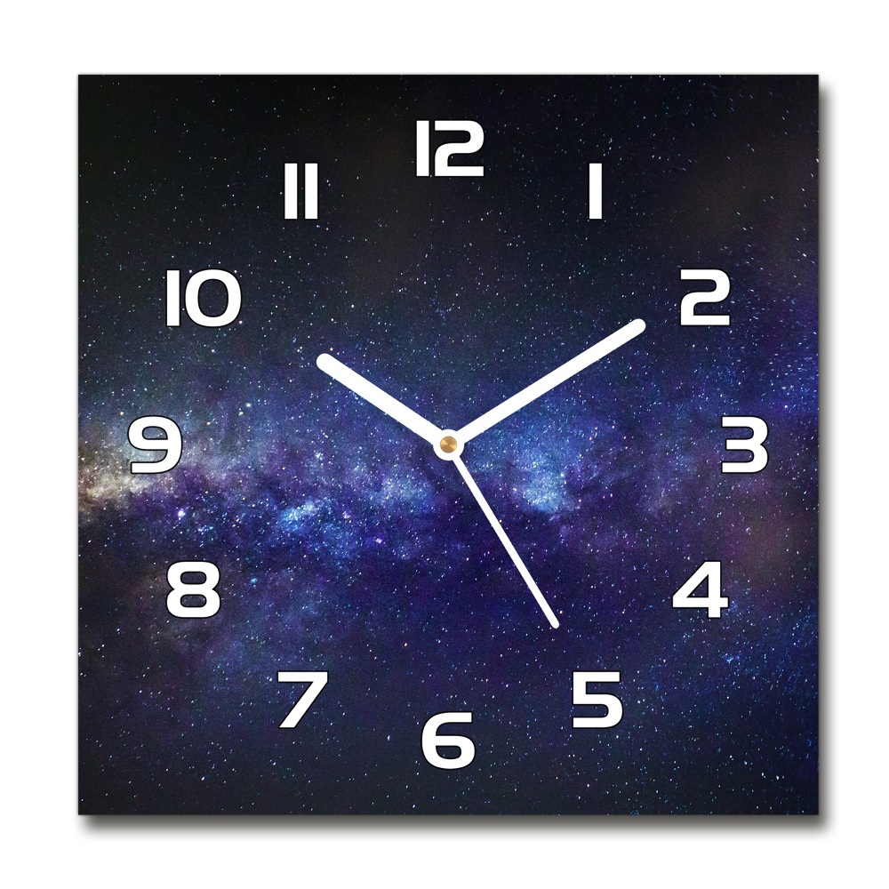 Square wall clock Milky Way