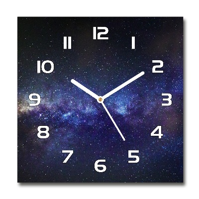 Square wall clock Milky Way