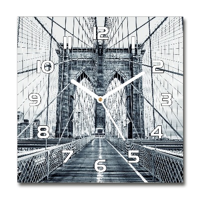 Square wall clock Brooklyn bridge