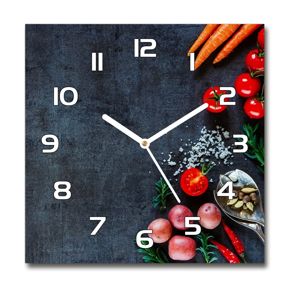 Square glass wall clock Ingredients