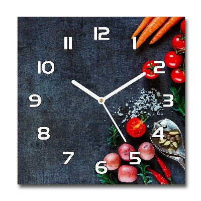 Square glass wall clock Ingredients