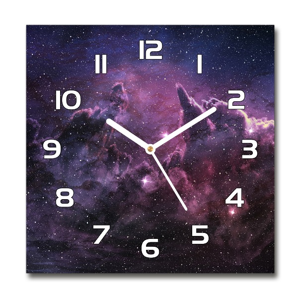 Square wall clock Nebula