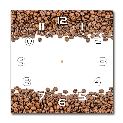 Square wall clock Coffee beans