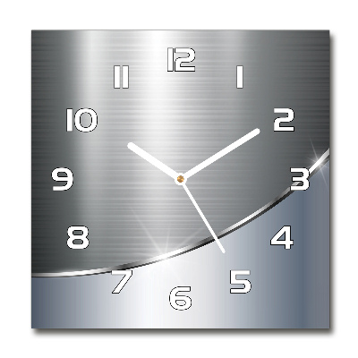 Square wall clock Metal abstraction