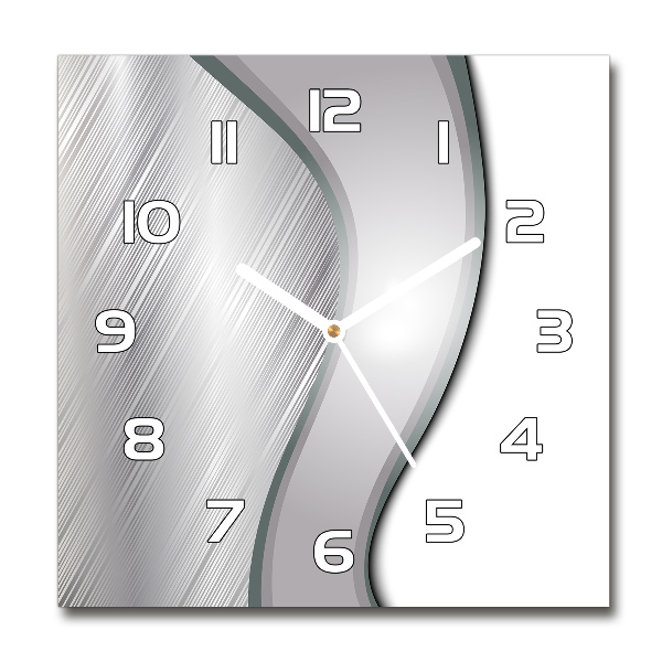 Square wall clock Metal abstraction