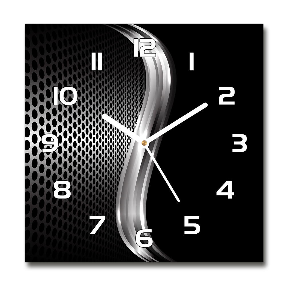 Square wall clock Metal abstraction