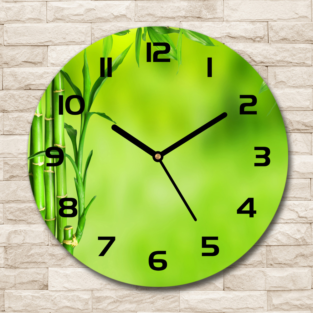 Round wall clock Bamboo