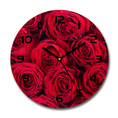 Round wall clock Roses