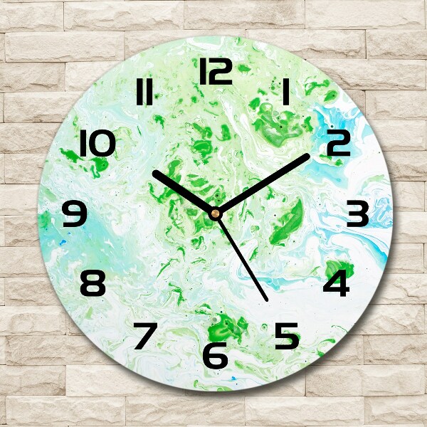 Round wall clock Abstract background