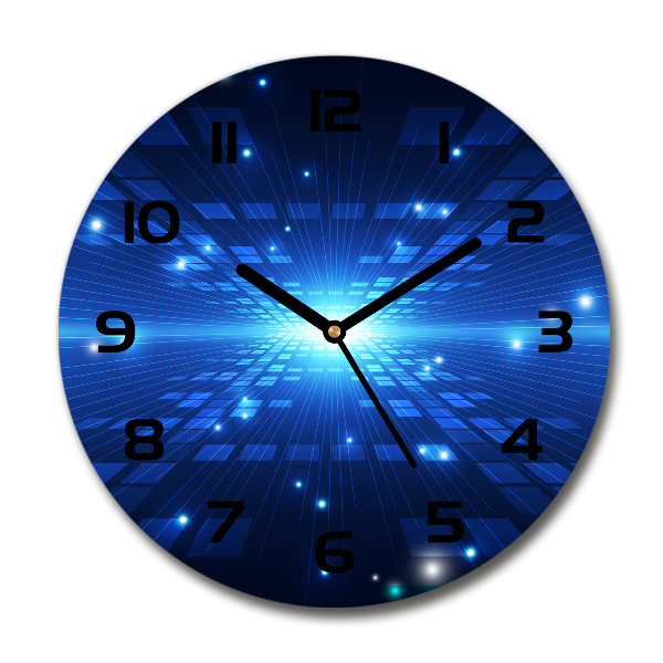 Round wall clock Three -dimensional background