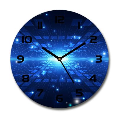 Round wall clock Three -dimensional background