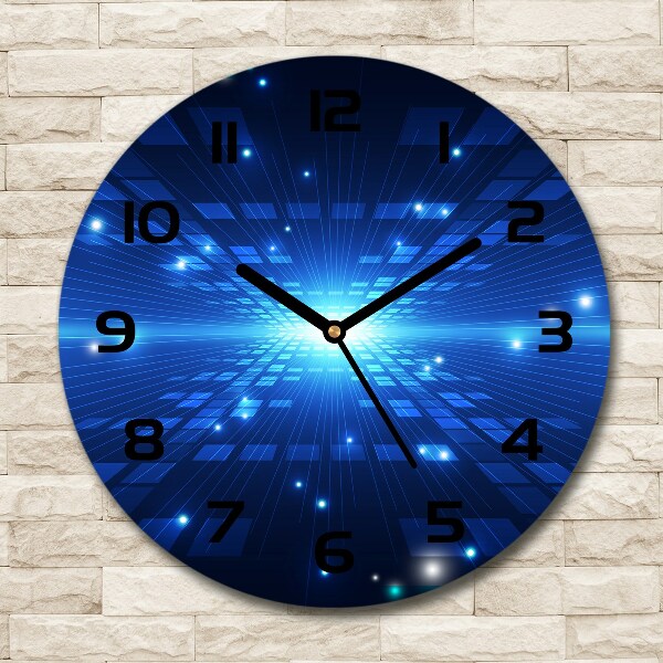 Round wall clock Three -dimensional background