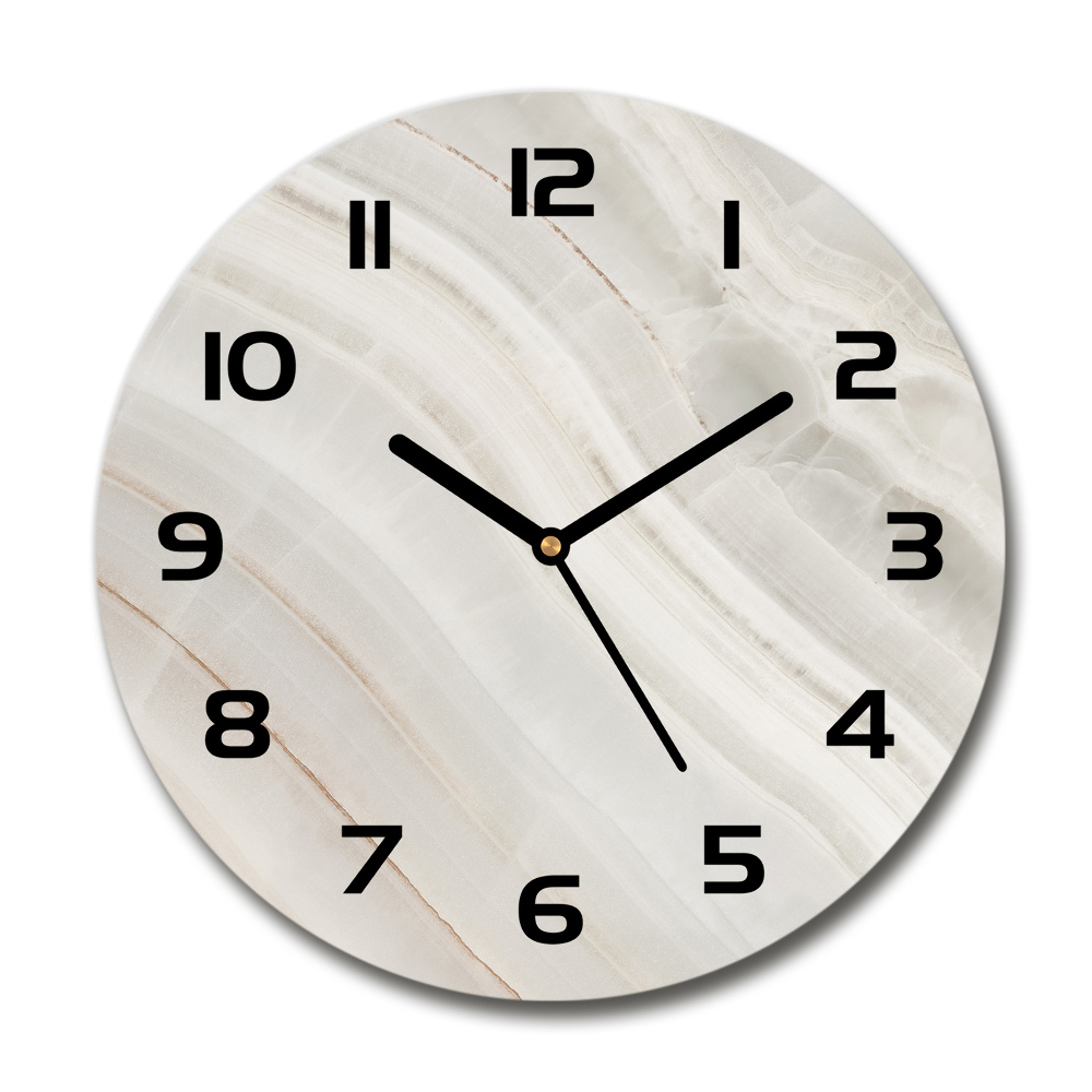 Round wall clock Marble texture