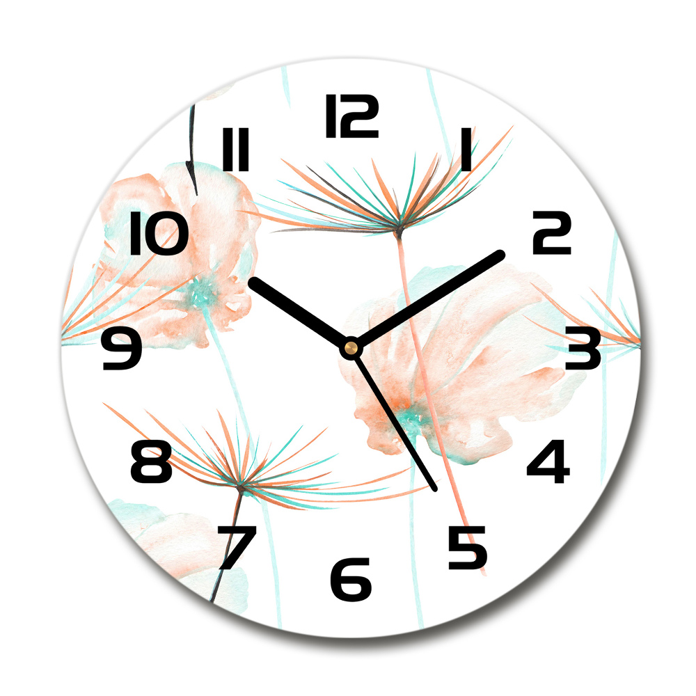 Round wall clock Dandelion