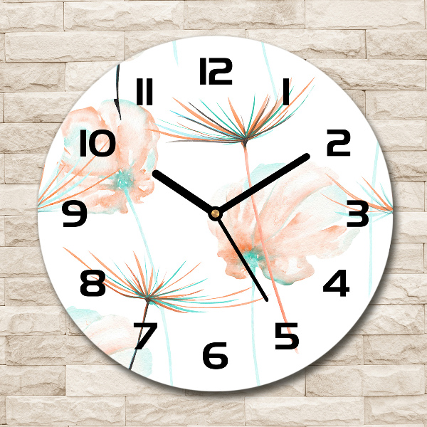 Round wall clock Dandelion