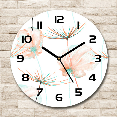 Round wall clock Dandelion