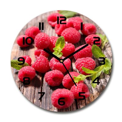 Round wall clock Raspberries