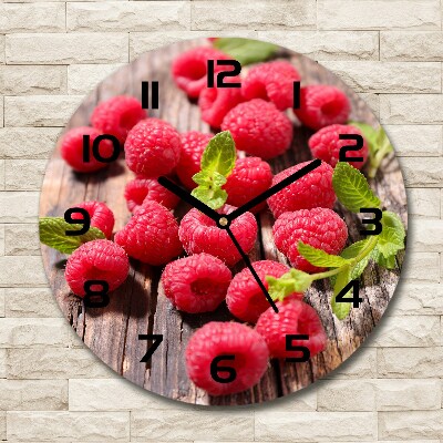 Round wall clock Raspberries