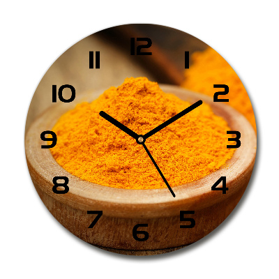 Round wall clock Turmeric seasoning