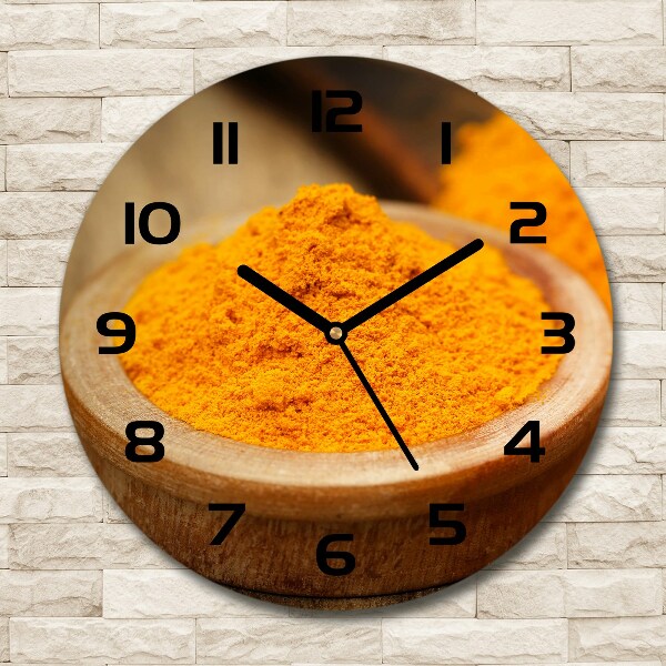 Round wall clock Turmeric seasoning