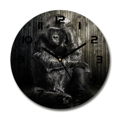 Round wall clock Gorilla