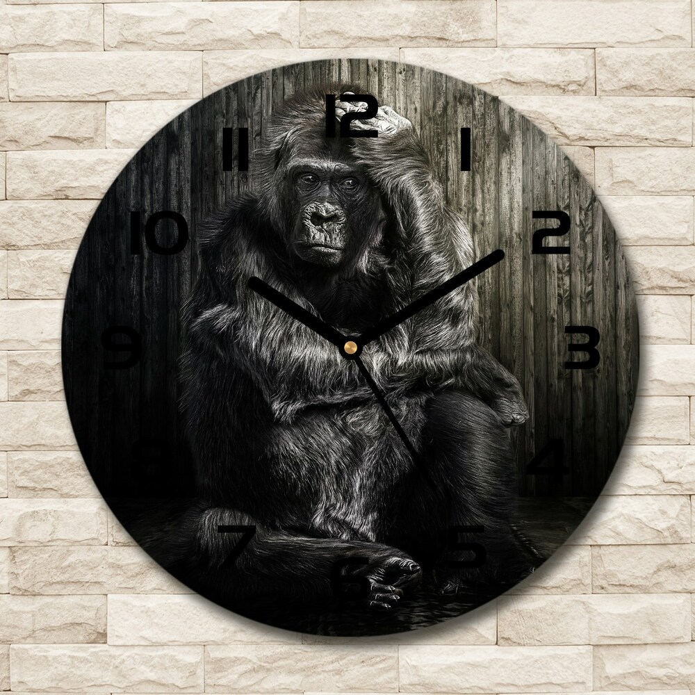 Round wall clock Gorilla