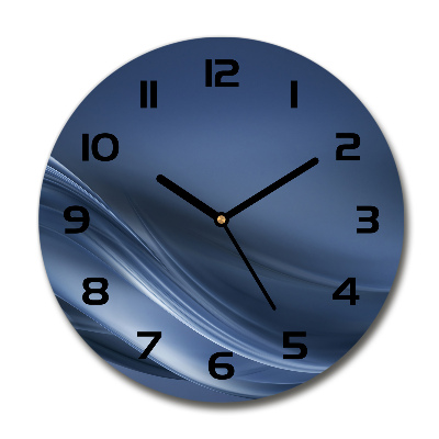 Round wall clock Gray wave