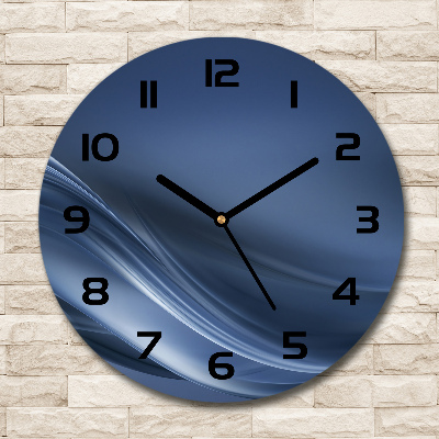 Round wall clock Gray wave