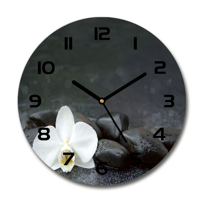 Round wall clock Orchid