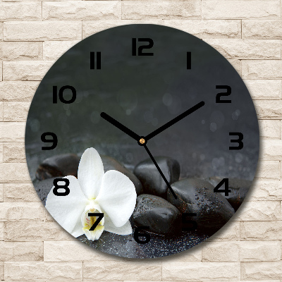 Round wall clock Orchid