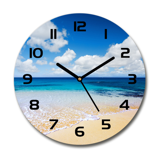 Round wall clock Calm sea