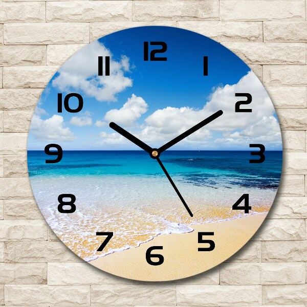 Round wall clock Calm sea