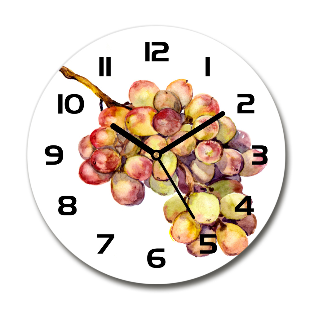 Round wall clock Bunch of grapes