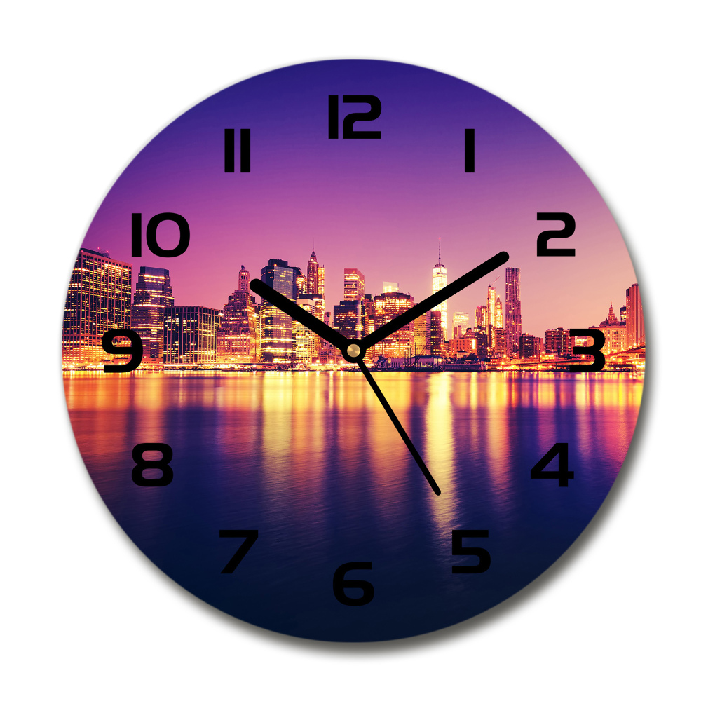 Round wall clock Manhattan New York