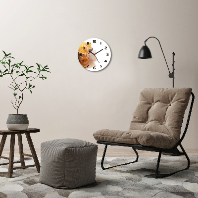 Round wall clock Honey