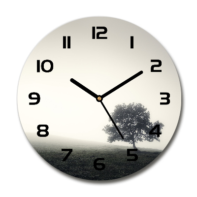 Round clock glass Lone Tree