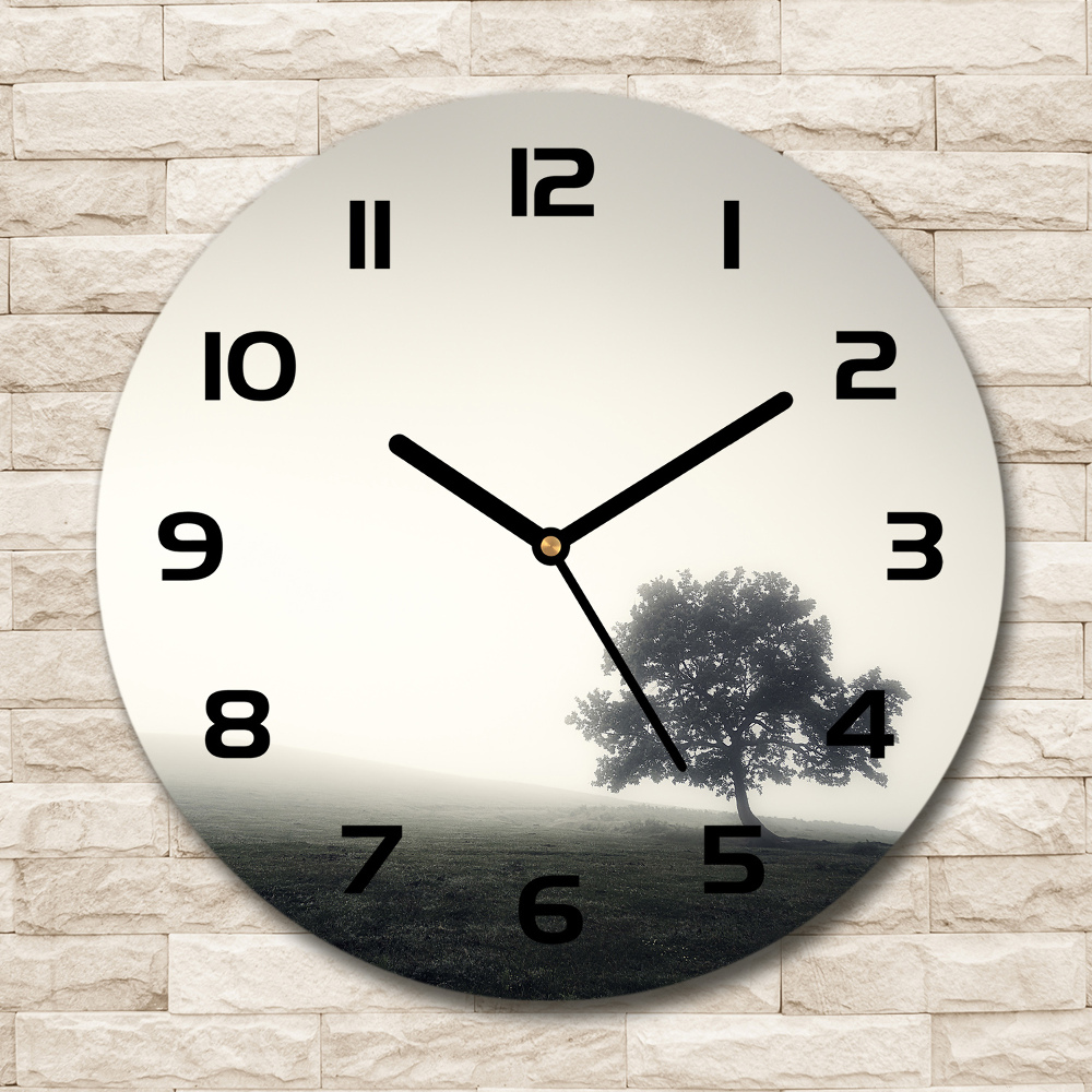 Round clock glass Lone Tree