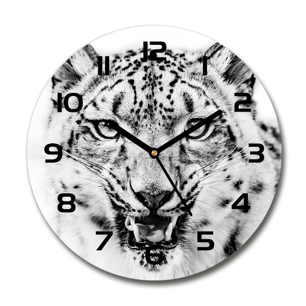 Round wall clock Snow panther