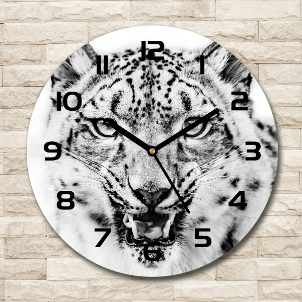 Round wall clock Snow panther