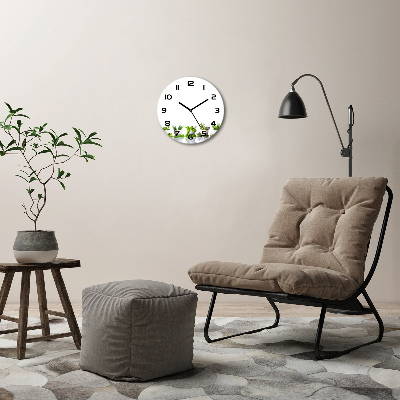 Round wall clock Herbs