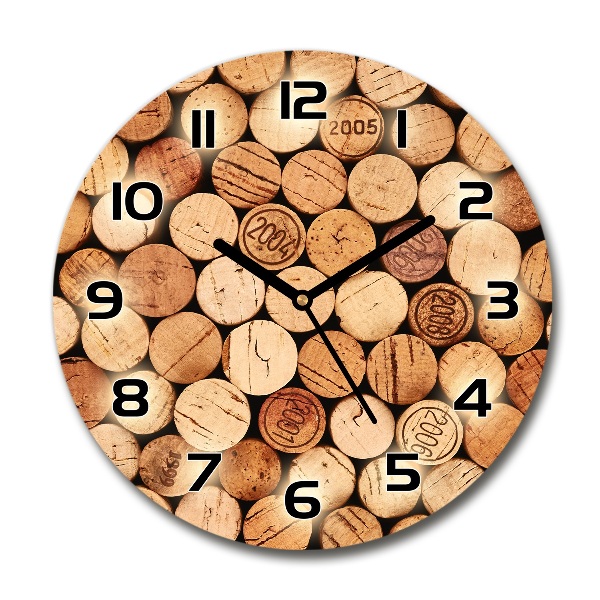 Round wall clock Wine traffic jams