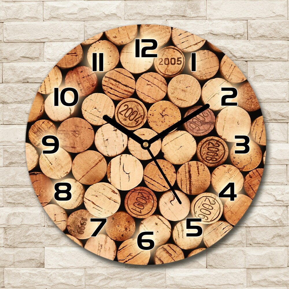 Round wall clock Wine traffic jams