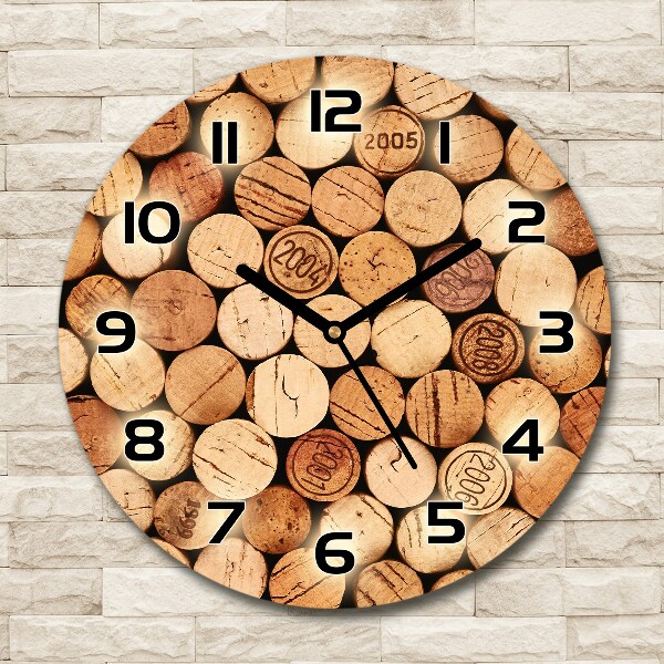 Round wall clock Wine traffic jams