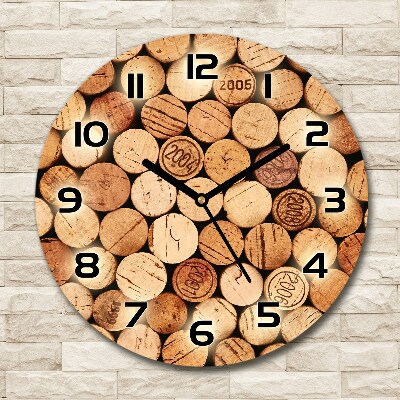 Round wall clock Wine traffic jams